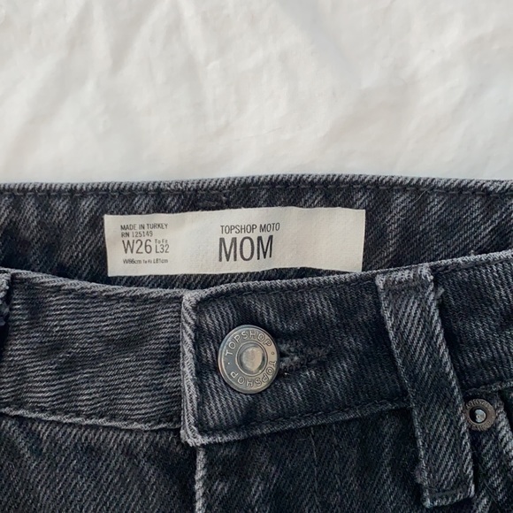 Topshop black mom jeans - Picture 3 of 3